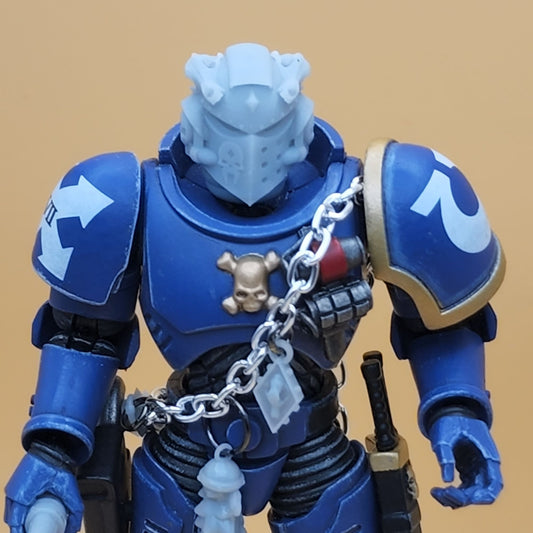 JT-H80 Fang Helmet Custom Compatible W JoyToy Warhammer 40k Space Marines