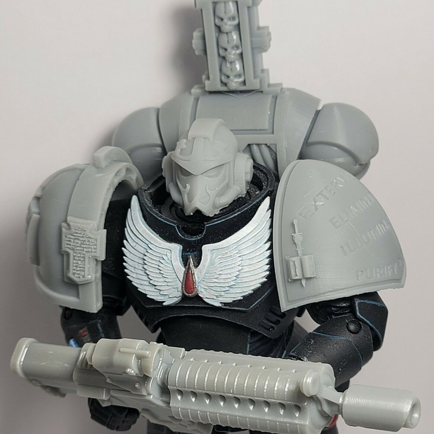 P82 Grey Knight Pauldron Custom for McFarlane Warhammer 40k Space Marine