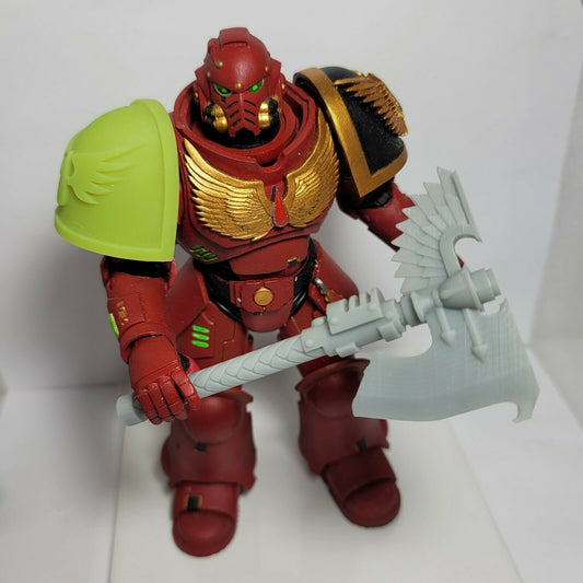 A49 Blood Angel Axe Custom for McFarlane Warhammer 40k Space Marines