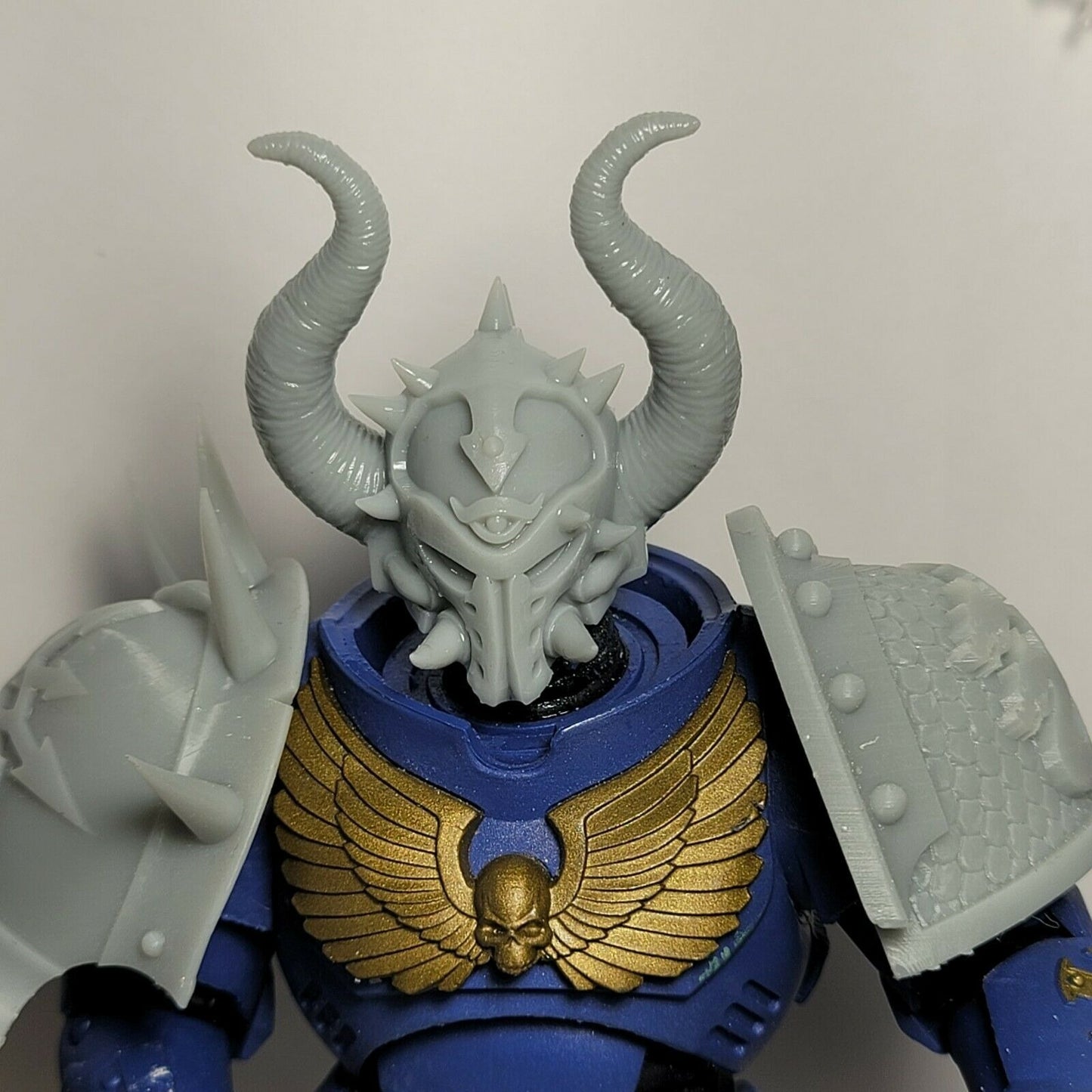 68 Chaos Helmet Custom for McFarlane Warhammer 40k Space Marines