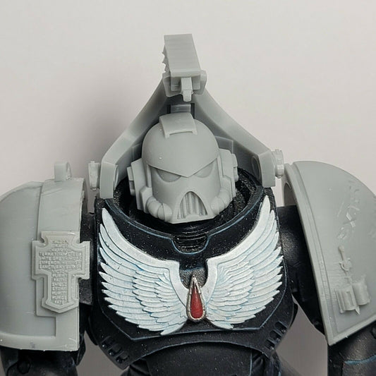 A132 Librarian Hood V2 Custom for McFarlane Warhammer 40k Space Marines