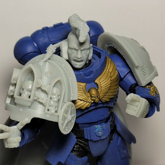 P71 Black Templar Pauldron Custom for McFarlane Warhammer 40k Space Marine