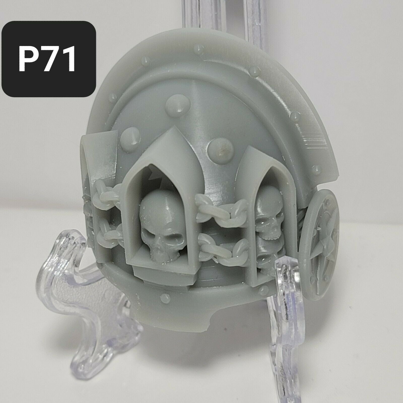 P71 Black Templar Pauldron Custom for McFarlane Warhammer 40k Space Ma ...